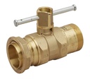 ROBINET COMPTEUR M/F 25/50 MANETTE JAUNE+VIS CONDAMN. NF078  ROV065 8401094