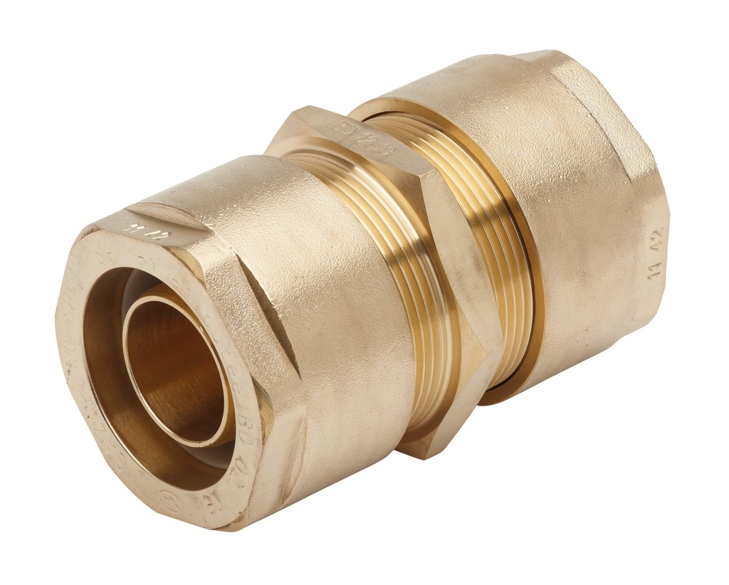 MANCHON LAITON PE/PE DN32 PE40 A SERRAGE MECANIQUE NF136 8031103 RAC043