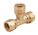 TE EGAL PE/PE EN LAITON DN25 PE32 A SERRAGE MECANIQUE NF136 RAC048