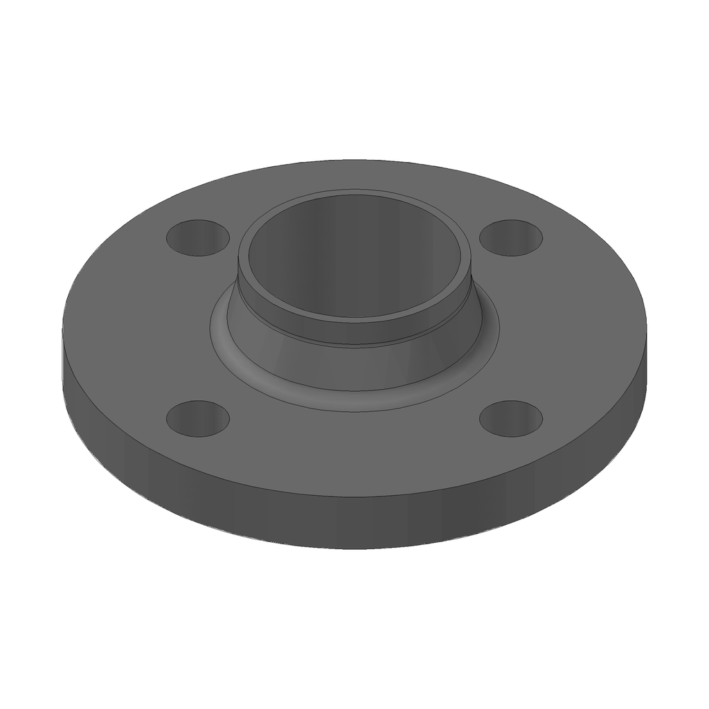 BRIDE A COLLERETTE ACIER FORGE DN25 33.7X2.6 PN10/40 4 TROUS M14 NF EN 1092-1 TYPE 11/B1 BRI025