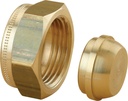BOUCHON 2 PIECES FEMELLE JSC 3/4" CAL.15 8245352 NF540 (NF RAC-GAZ) BOU121
