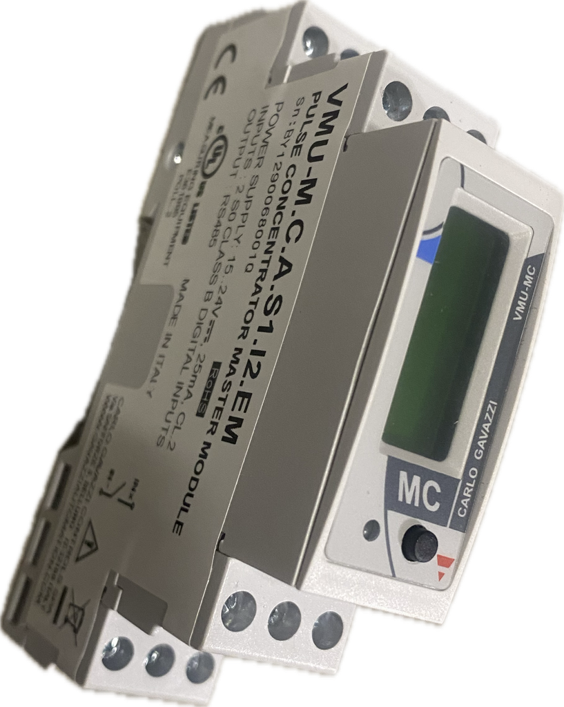 CONVERTISSEUR 2 IMP CPTEUR MODBUS RTU 24VCC MONTAGE RAIL DIN