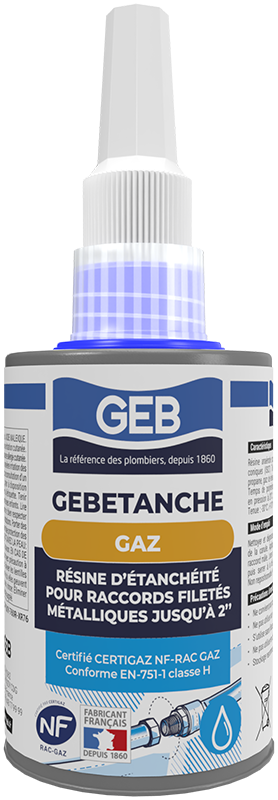 RESINE D'ETANCHEITE ANAEROBIE POUR RACCORD FILETE GAZ NF540 75ML §