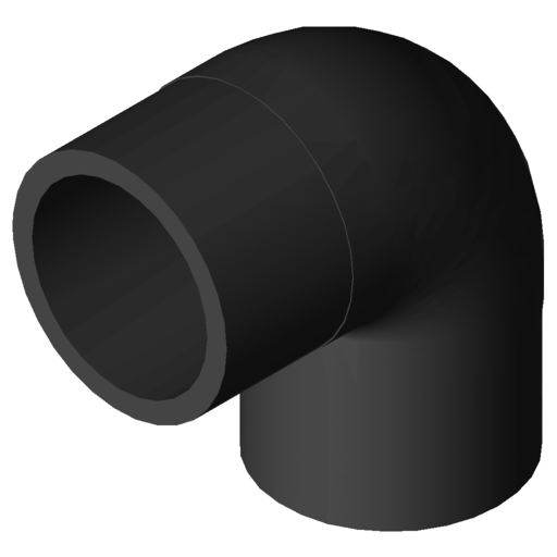 COUDE 90° LISSE D200 NF136 8022382 CLI200090