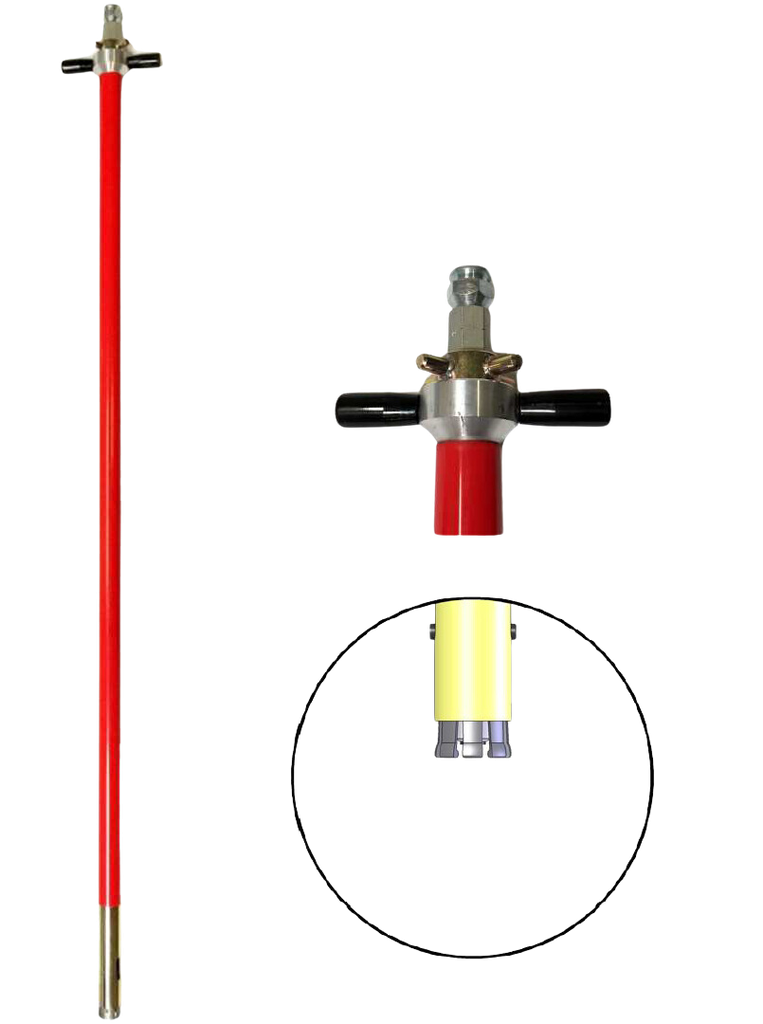 ALLONGE RIGIDE L 1,25M POUR POMPE A GRAISSE D400 8431402 §