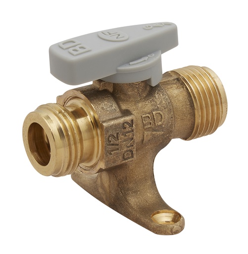 [BAN42917012] ROBINET INSTALLATION INT. JPG DN12  DM 1/2" A  PATTE (SACHET) NF078 ROB701