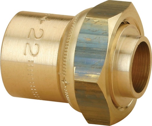 [CHU0794-013] RACCORD 2P DROIT JPG 32 1"1/2 CU35 NF540 (NF RAC-GAZ) 8234413 RAC237