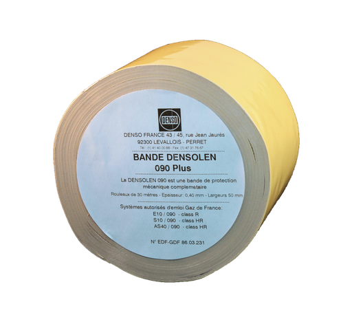 [DENO9030X50] BANDE DENSO O90 JAUNE PROTECTION MECANIQUE L50MM L30M AE GRDF EN12068 BAN924