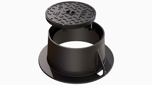 [EJF548685] BOUCHE A CLE RONDE S600 N°2 S600NR2 CLASSE D400 NF-VOIRIE / ACCES ROBINET GAZ ENTERRE Ø180MM 8510150 BAC052